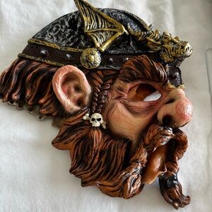 Lord of the Rings Gimli Dwarf Mask — Disguise ©2003 — Adult Latex —Vintage LOTR